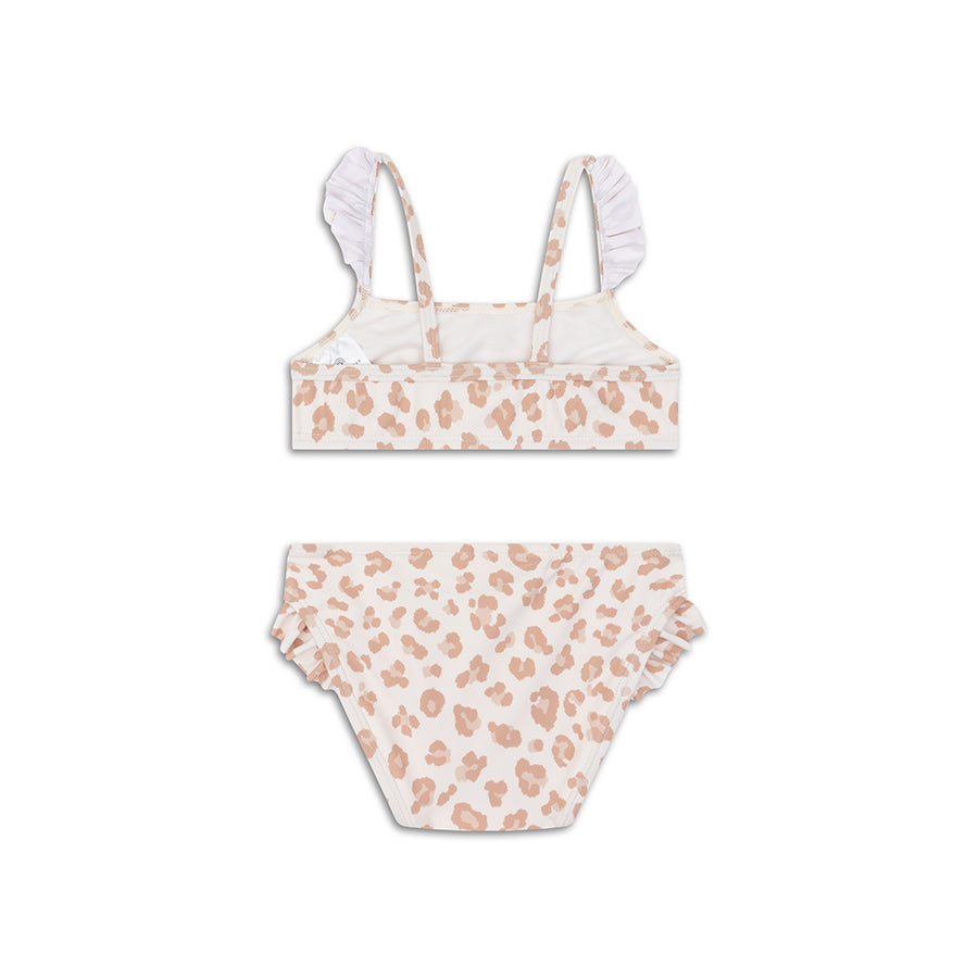 Leopard | Beige Girls UV Bikini