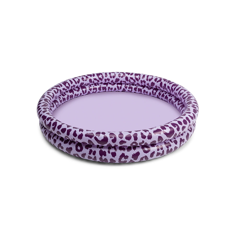 Inflatable swimming pool leopard purple