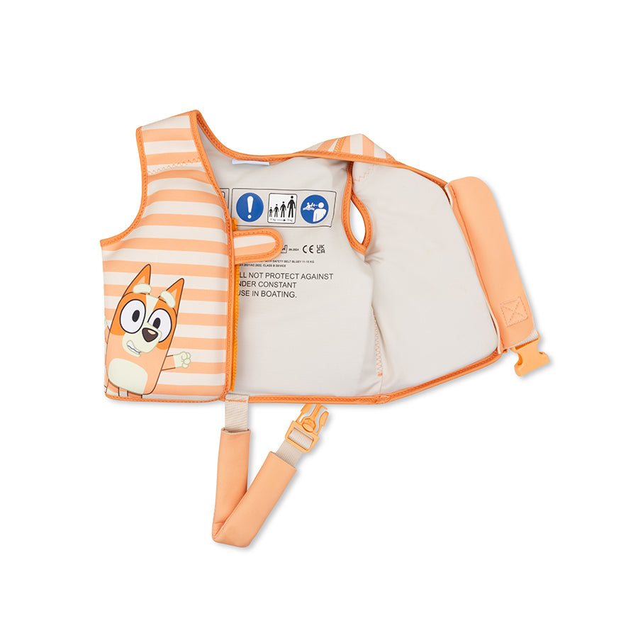 Bluey Swim Vest | Orange 3-6 Years