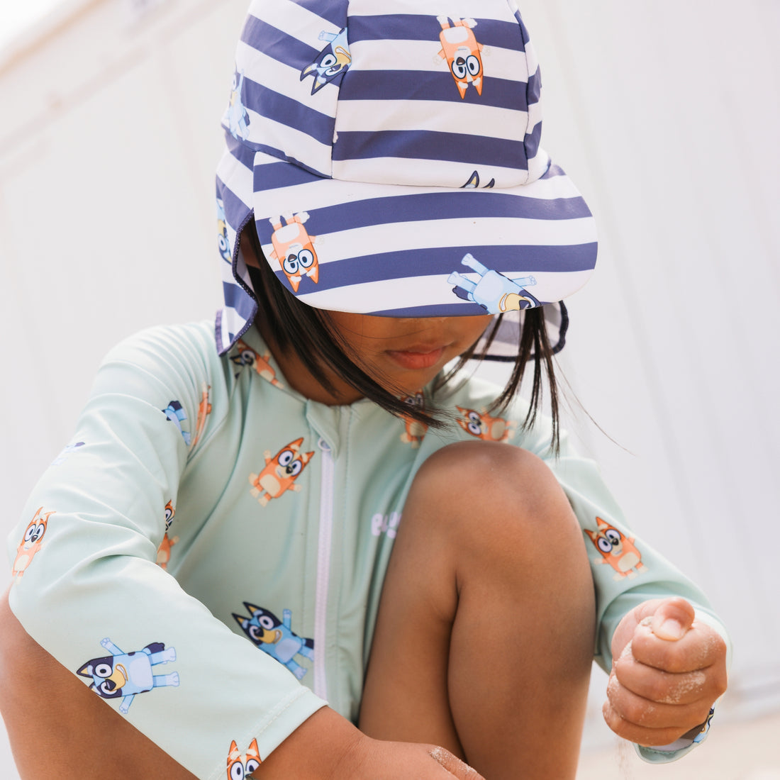 Bluey Cap | Blue UV Sun