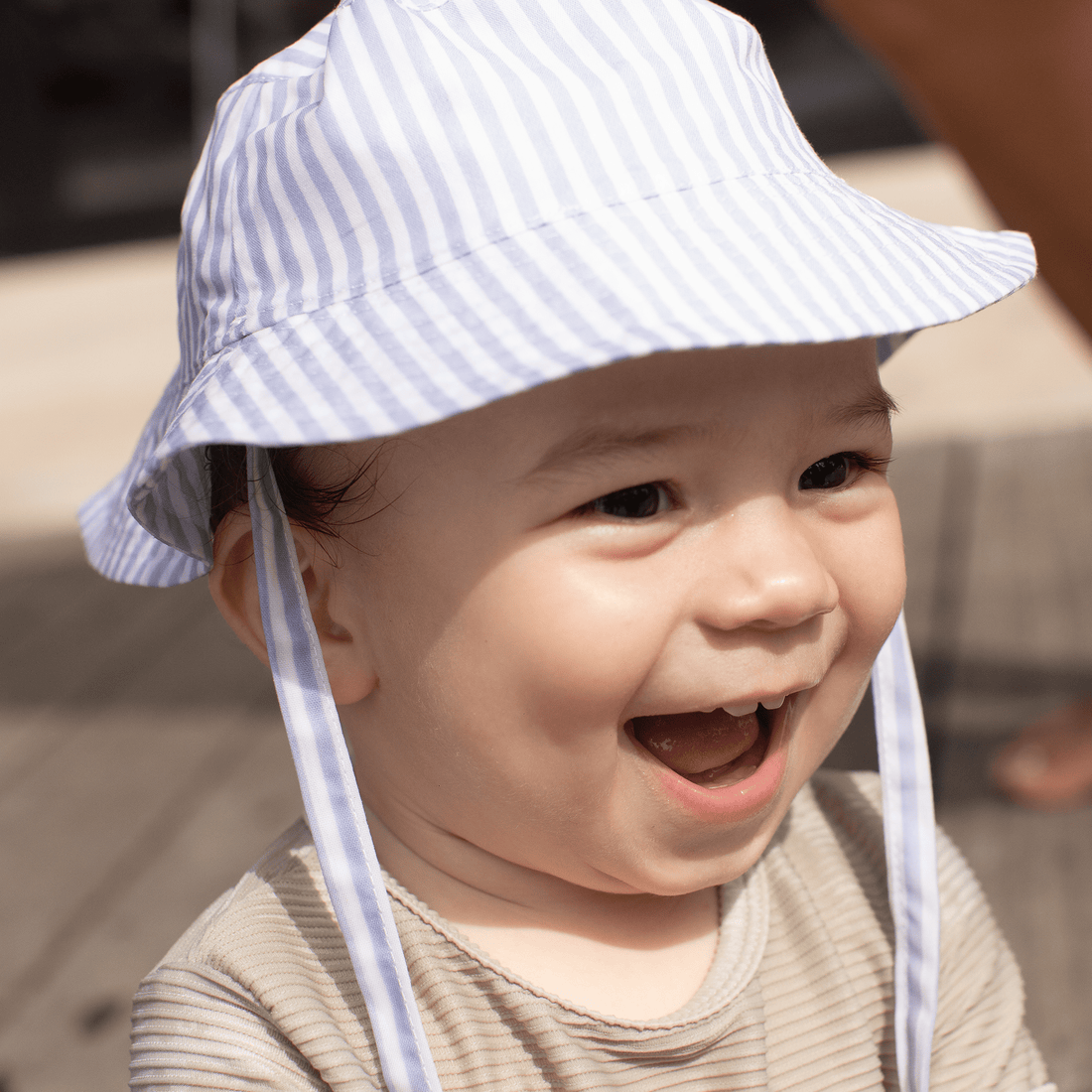 Blue Stripes | Blue/White UV Sun Hat