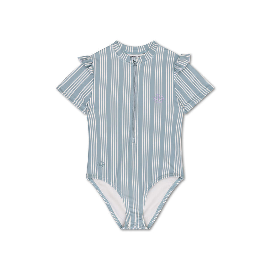 Resort Stripe | UV swimsuit with short sleeves for girls